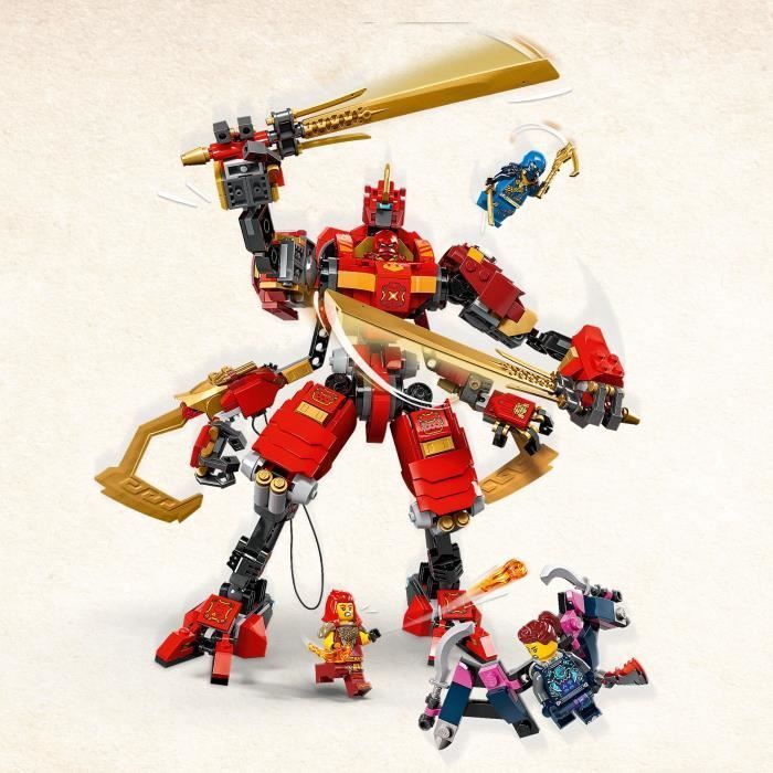 LEGO NINJAGO 71812 Le Robot Grimpeur Ninja de Kai, Set de Jeu d’Aventure pour Enfants