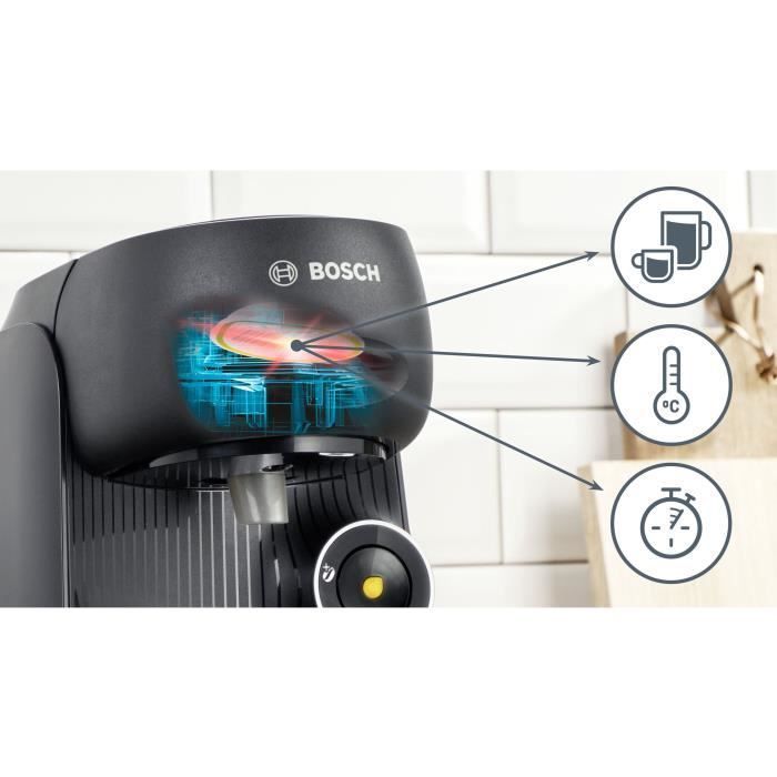 Cafetera multifunción - BOSCH - TASSIMO - T16 Finesse negra - 1400 W