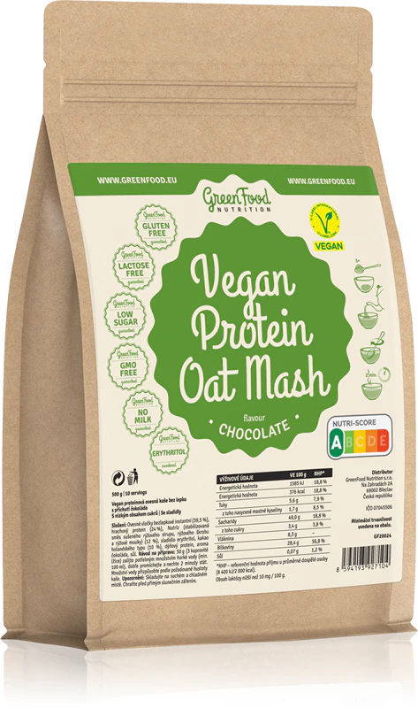 Purê de Aveia com Proteína Vegana GreenFood Nutrition