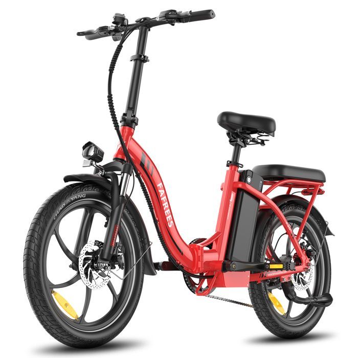 FAFREES F20+ Faltbares Elektrofahrrad, 36V 20Ah 250W, Rot