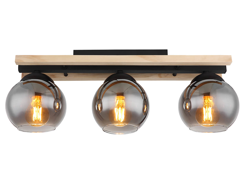 Lampa sufitowa Conni 3-punktowa metalowa czarna
