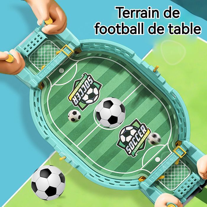 Mesa de futbolín C de 23 x 12 cm, material ABS. Diversión sin fin para dos jugadores. Mesa de futbolín interactiva y competitiva. Juguete de mesa.