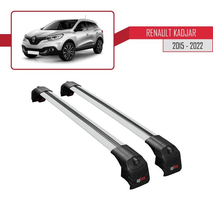 Barras de techo ACE-2 para Renault Kadjar 2015-2022 - Gris - Aluminio - Carga útil < 300 kg
