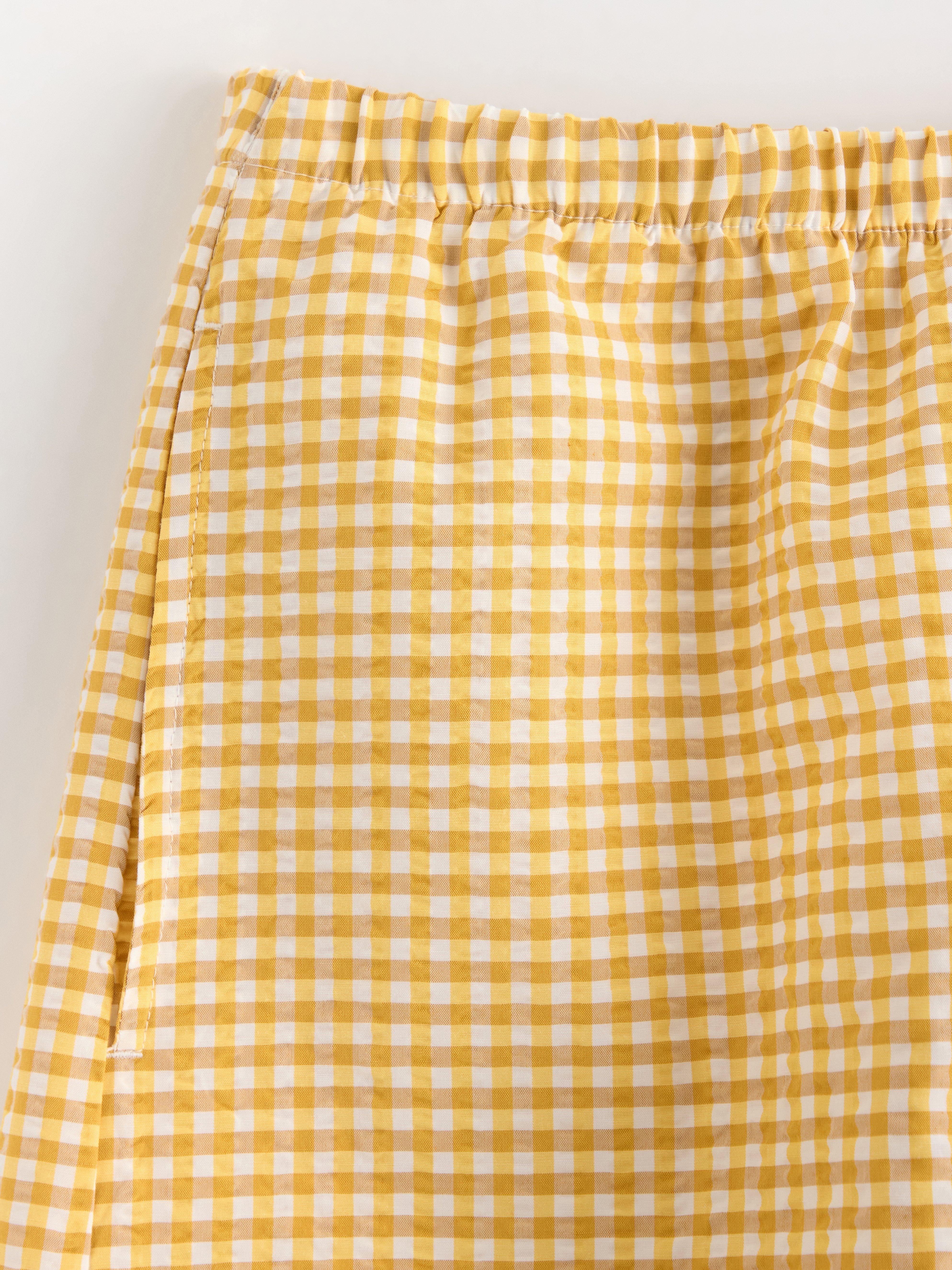 Shorts i bäckebölja Yellow