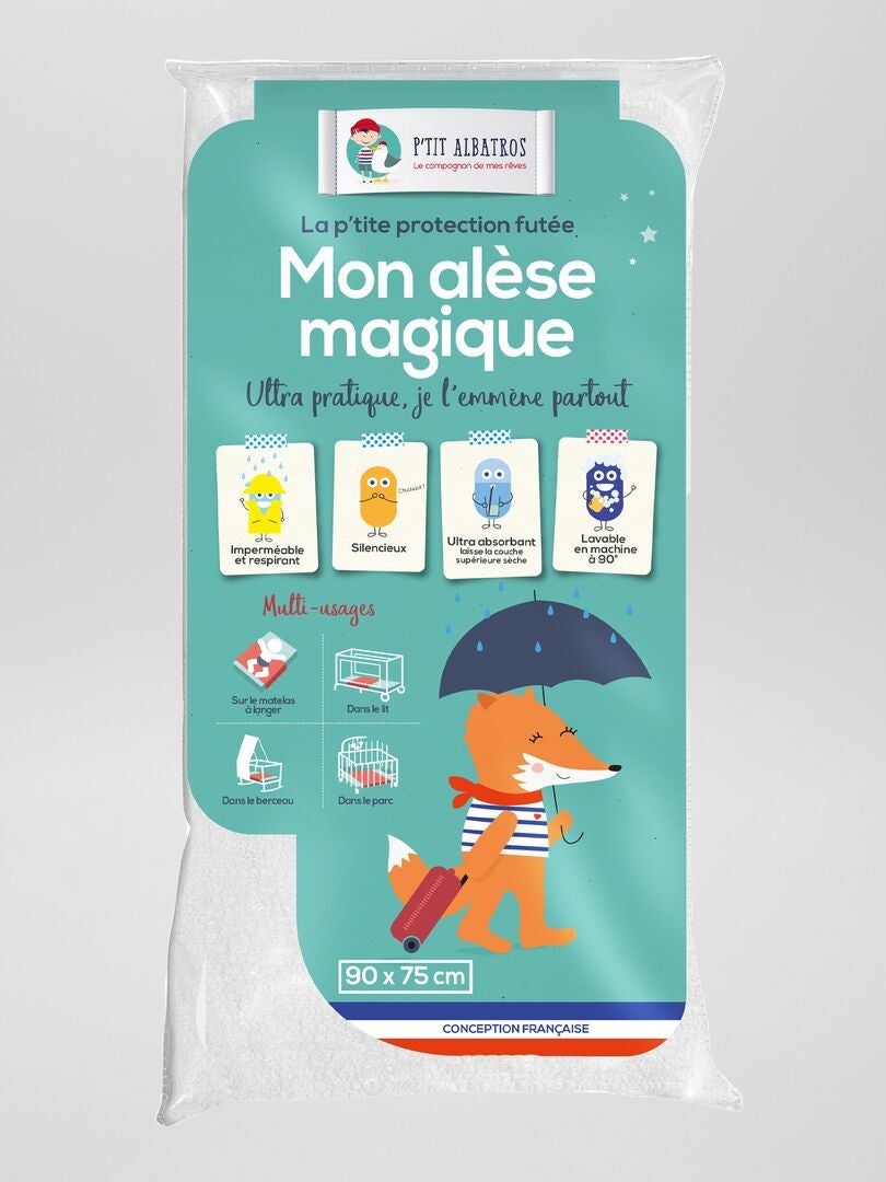 'P'tit Albatros' Ultra Absorberende Matrasbeschermer - Wit