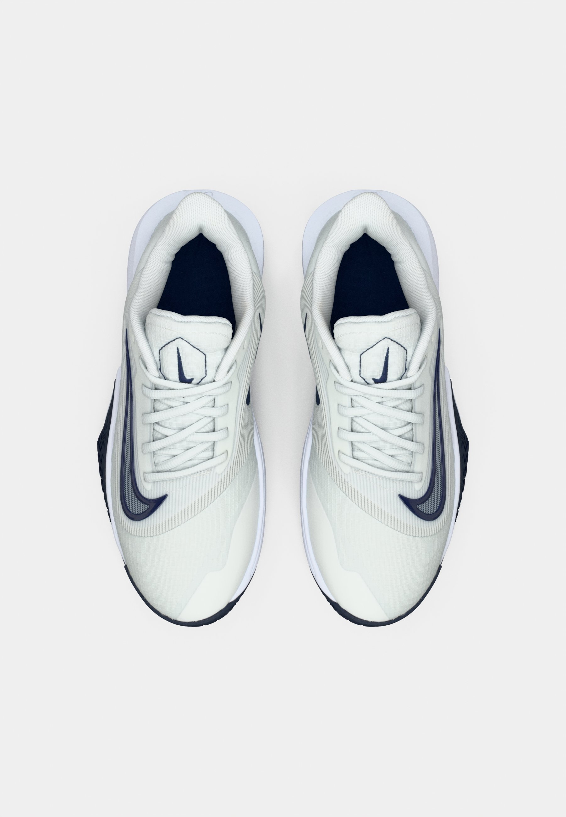 Nike Performance PRECISION VII - Basketbalschoenen - photon dust/midnight navy/wit