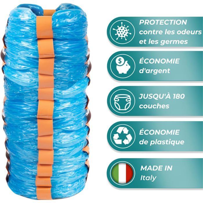 Ricariche - [Compatibili con Tommee Tippee Sangenic Tec, Simplee Sangenic e Twist & Click] - Ricariche XXL - Trattamento antimacchia