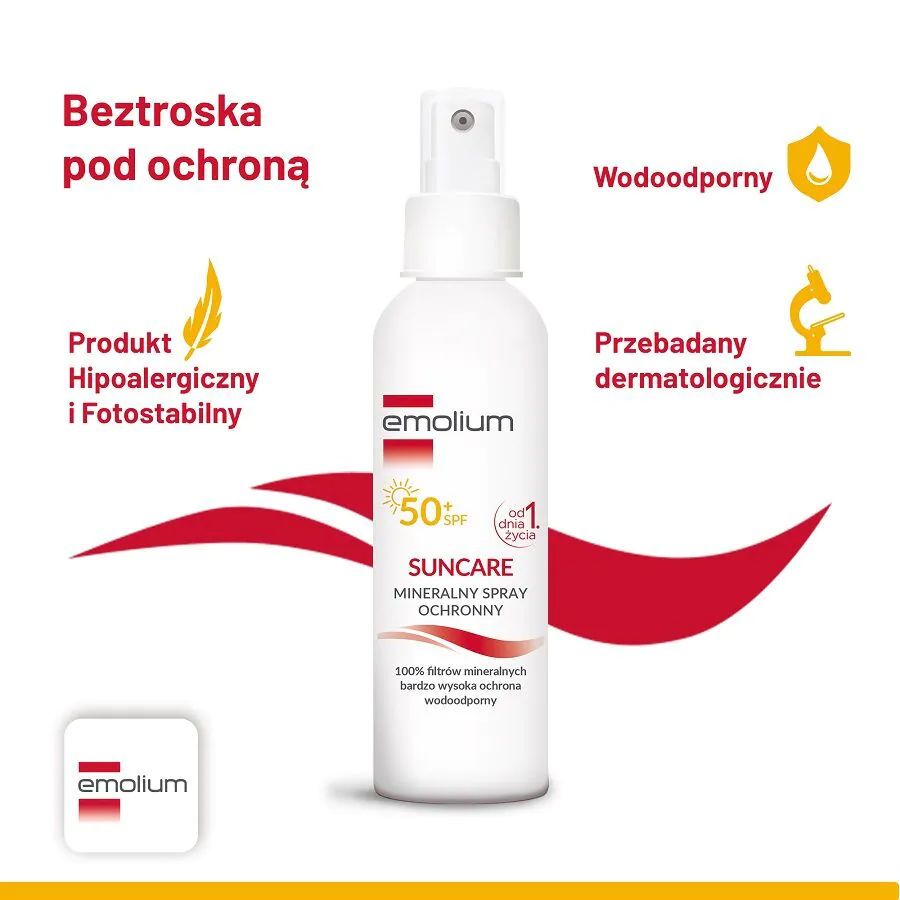 Emolium Suncare Mineralny spray ochronny SPF50+