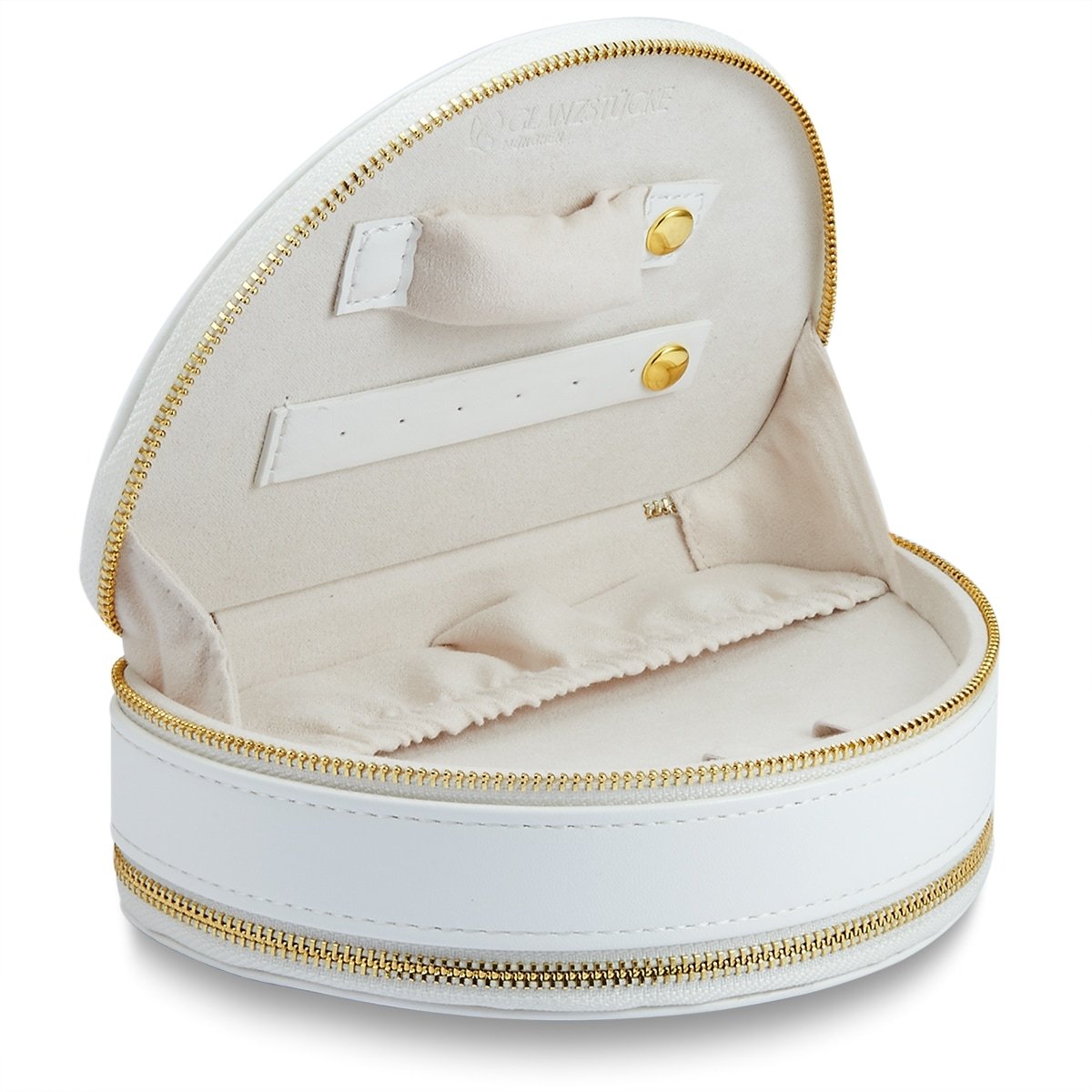 Glanzstücke München Taška Cestovná taška Faux Leather White - 16,0 cm