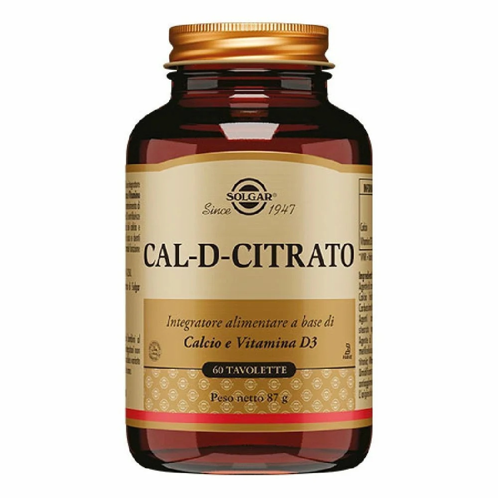 SOLGAR Cal D Citrat 60 Tabletten für die Knochengesundheit