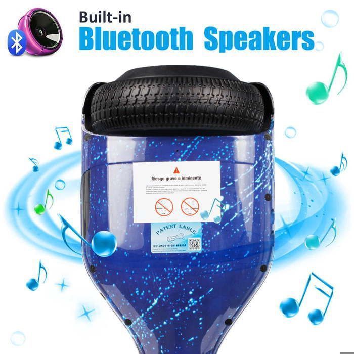 Hoverkart intelligente, hoverboard Bluetooth da 6,5