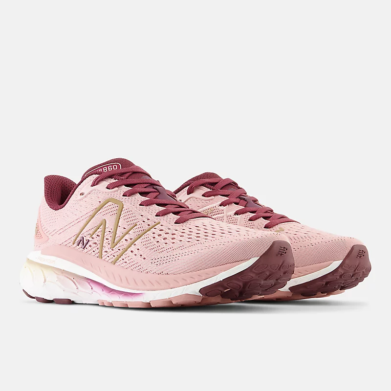 Fresh Foam X 860v13 für Damen – Pink Moon mit NB Burgundy