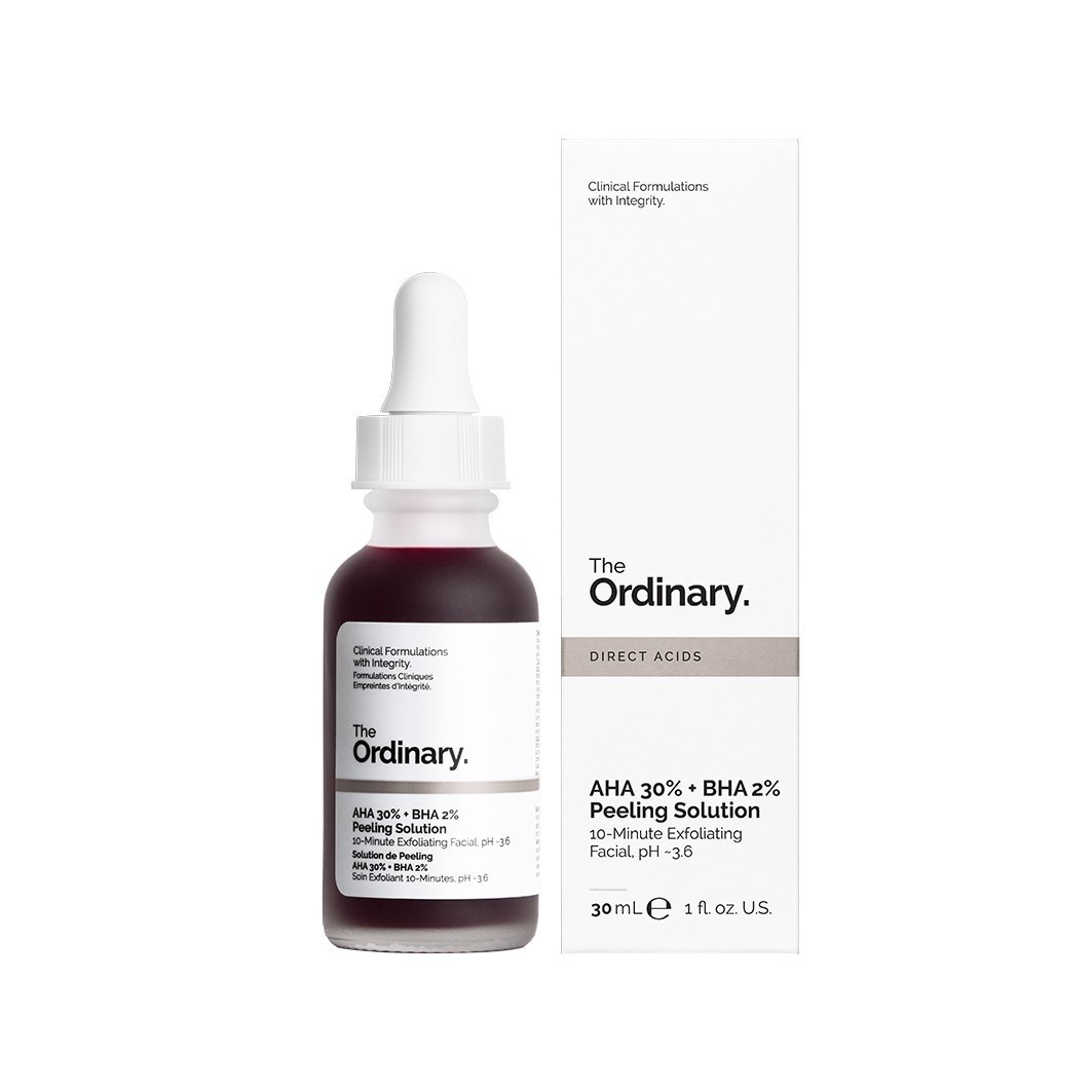 Įprastas veido šveitiklis tolygiam odos atspalviui – 30 % AHA + 2 % BHA šveičiamasis tirpalas – 30 ml