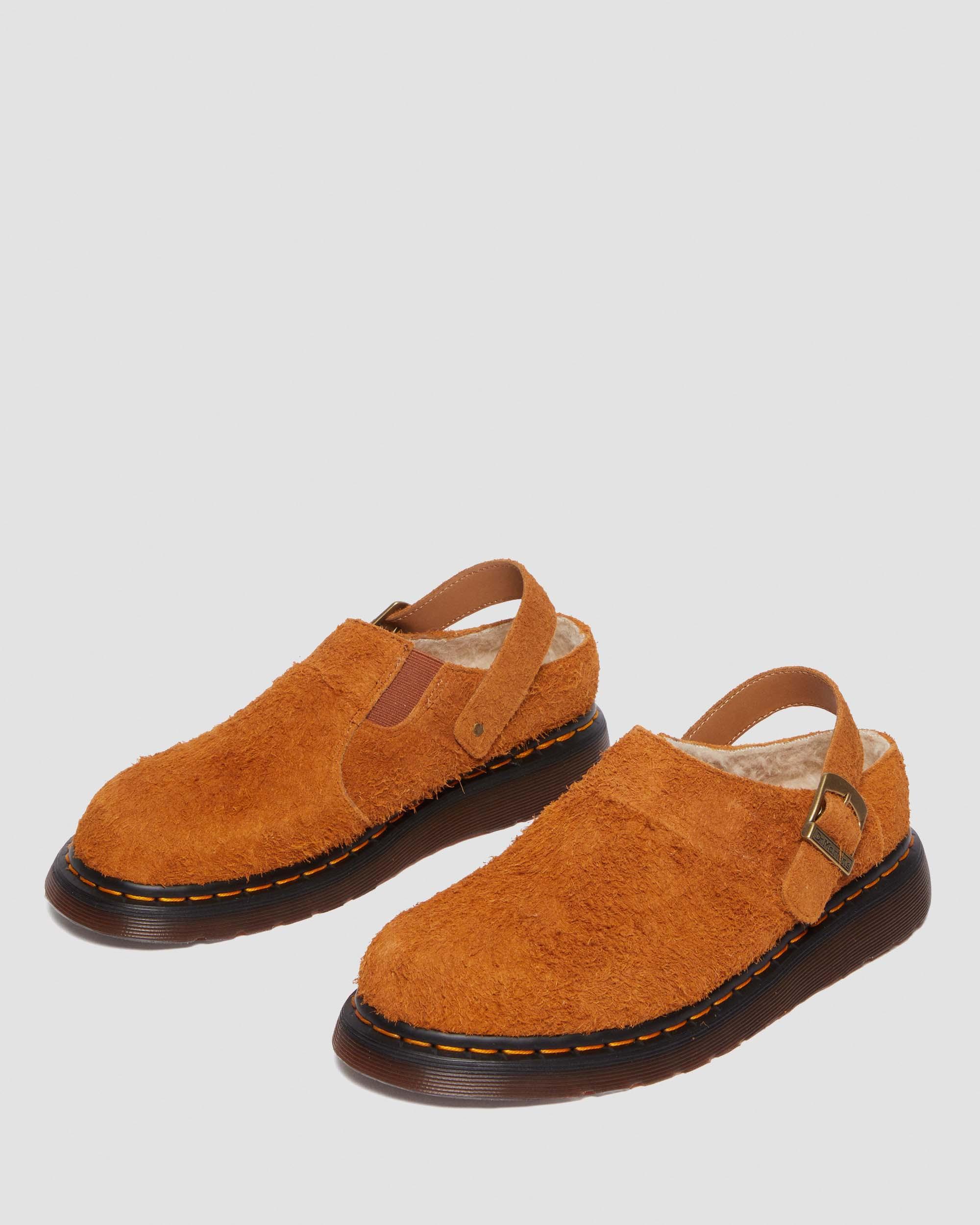 Isham Faux Shearling Lined Suede Slingback Mules