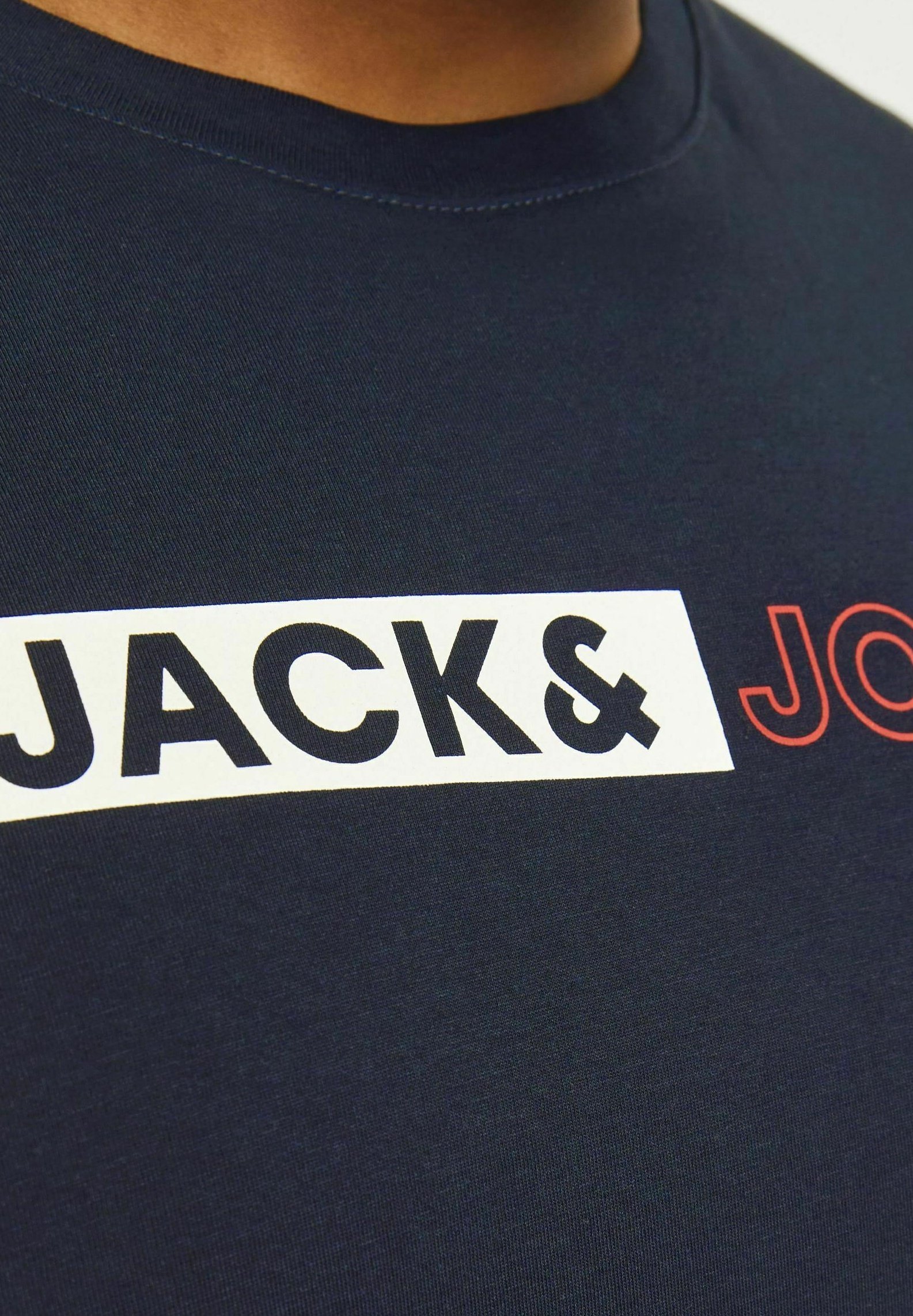 Logo Jack & Jones - T-shirt stampata - blazer blu navy