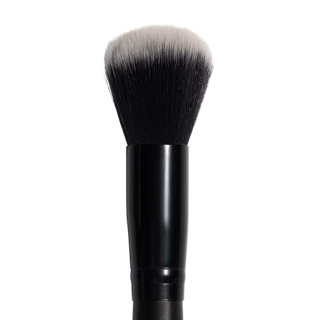 BEAUTY Štětec na pudr, bronzer a roztírací štětec – černý