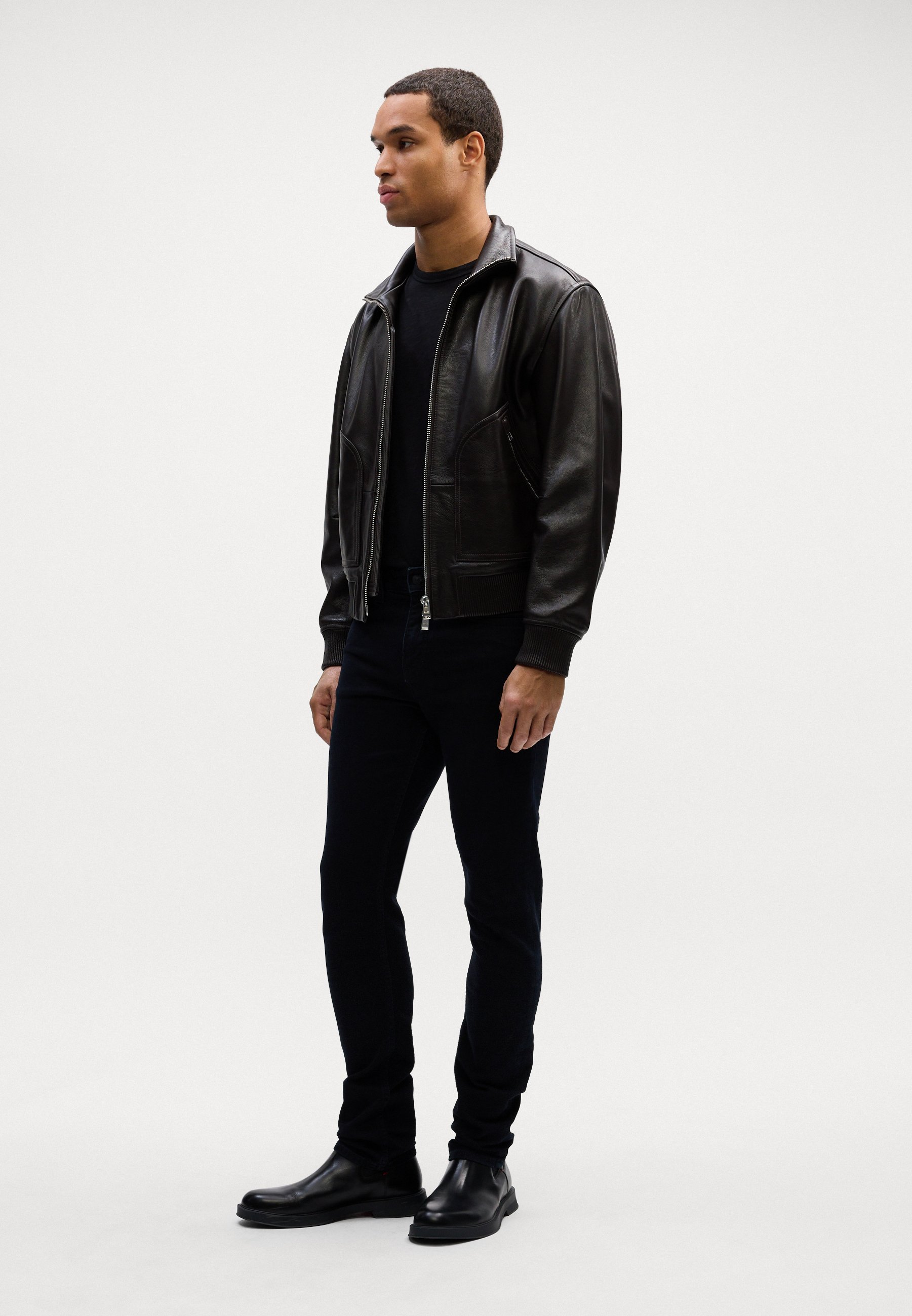 BOSS DELAWARE - Džíny Slim Fit - black