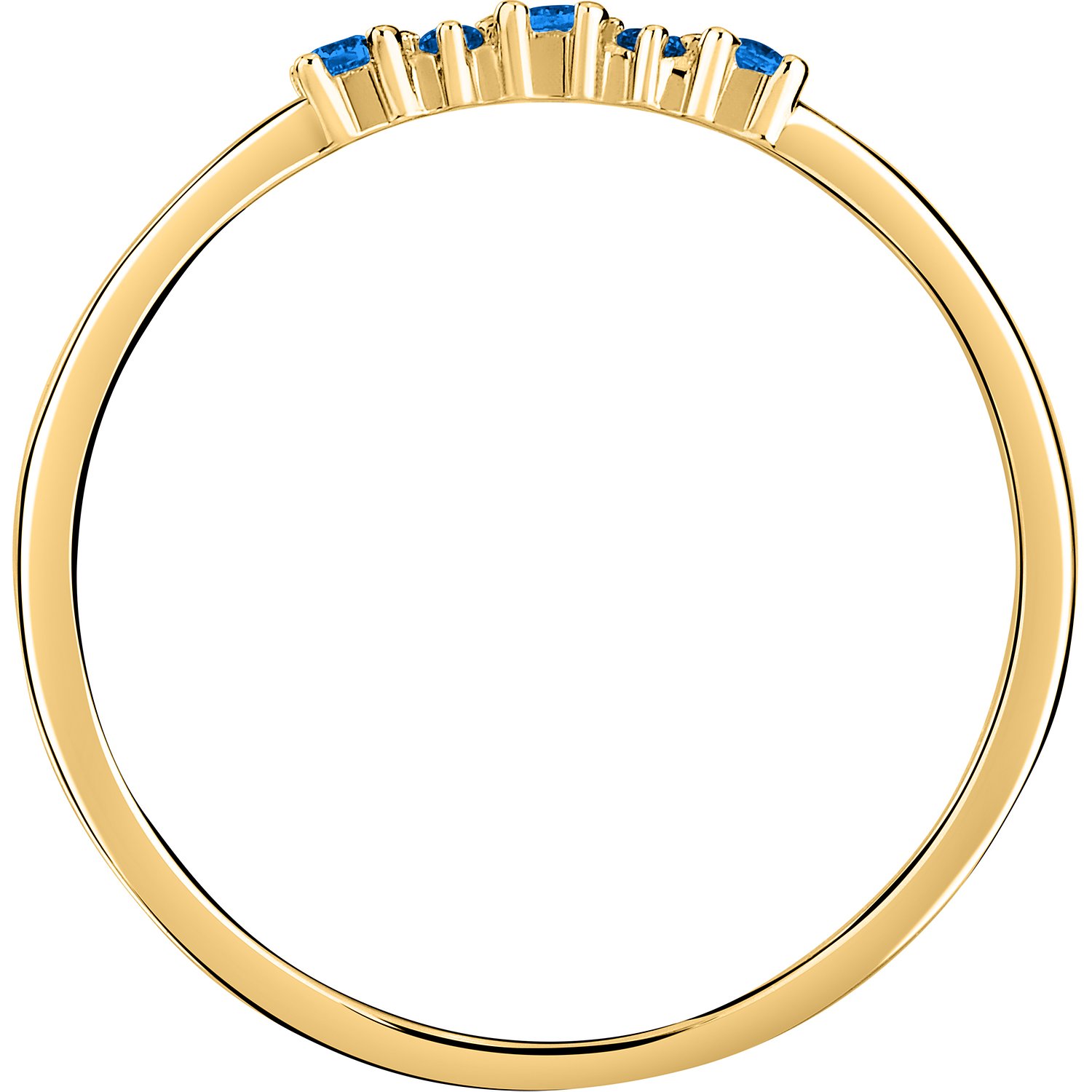 Live Diamond Bagues bleu, or jaune