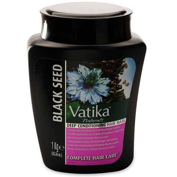 Dabur Vatika Naturals mustasiemenöljyn syvähoitoaine hiuksille