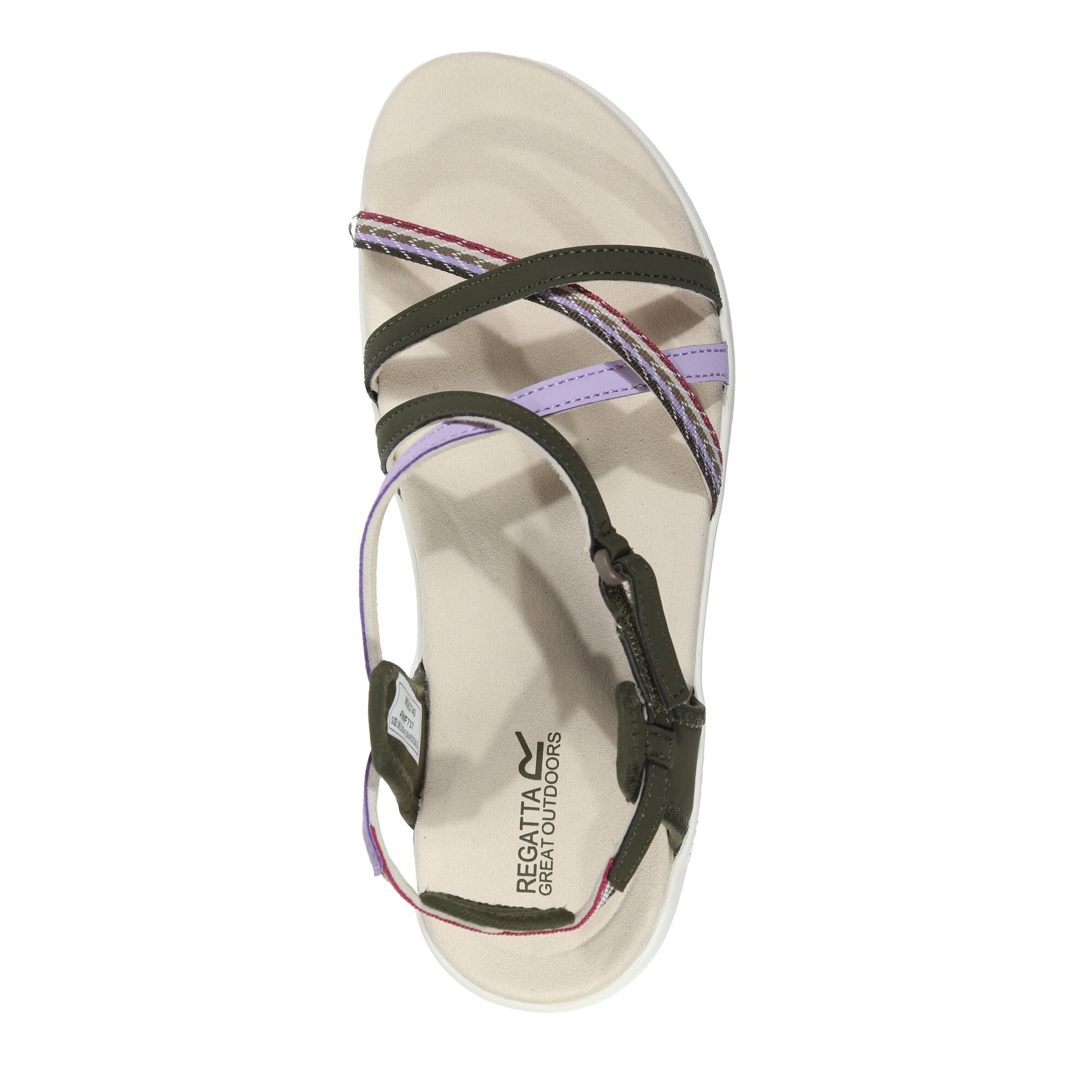 Sandales Regatta Santa Roma avec bride de talon ajustable et motif croisé