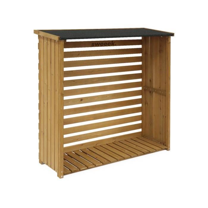 Riparo in legno di abete da 120 cm, legno di ciliegio