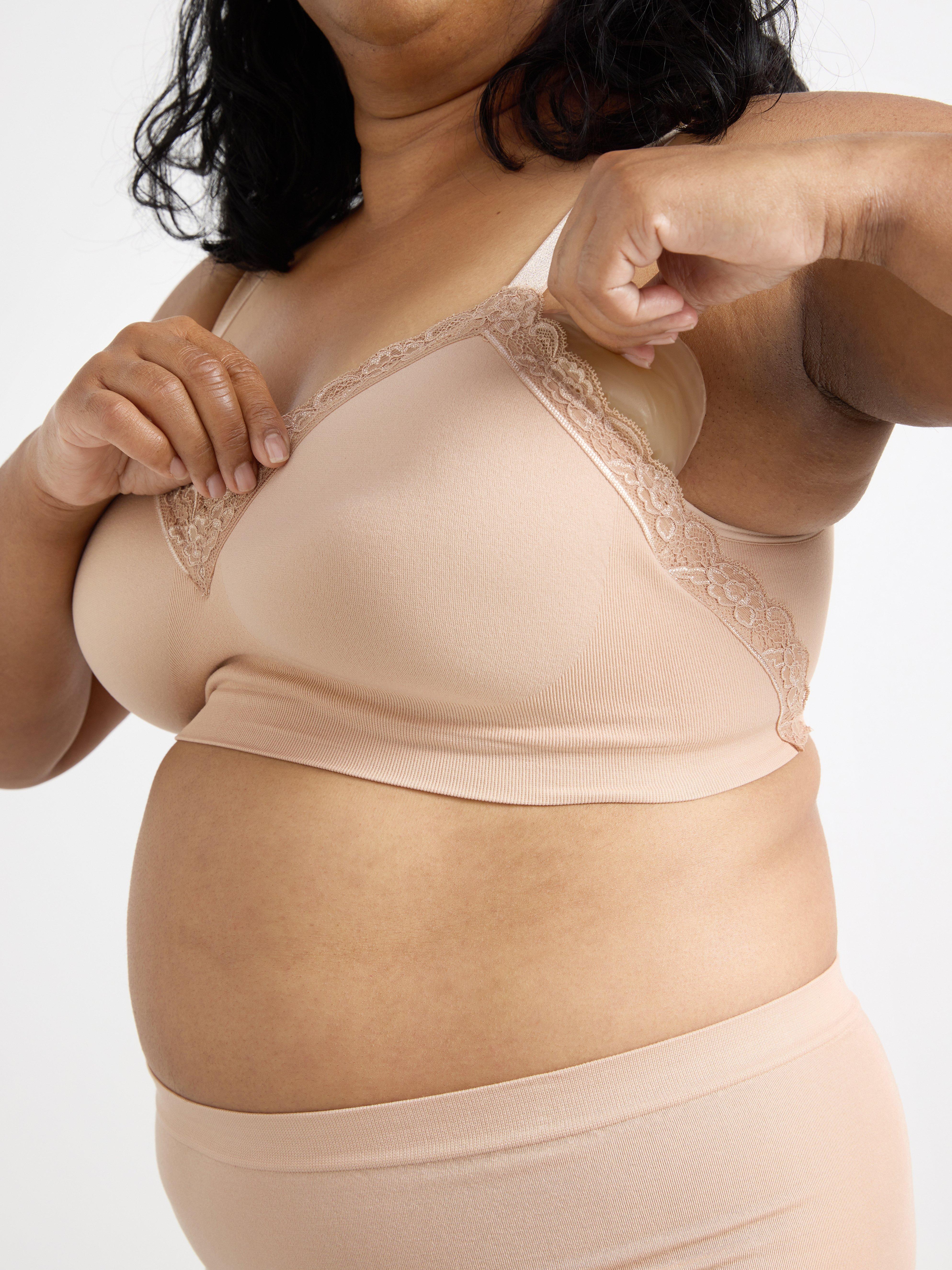 Bygellös protese-bh Beige
