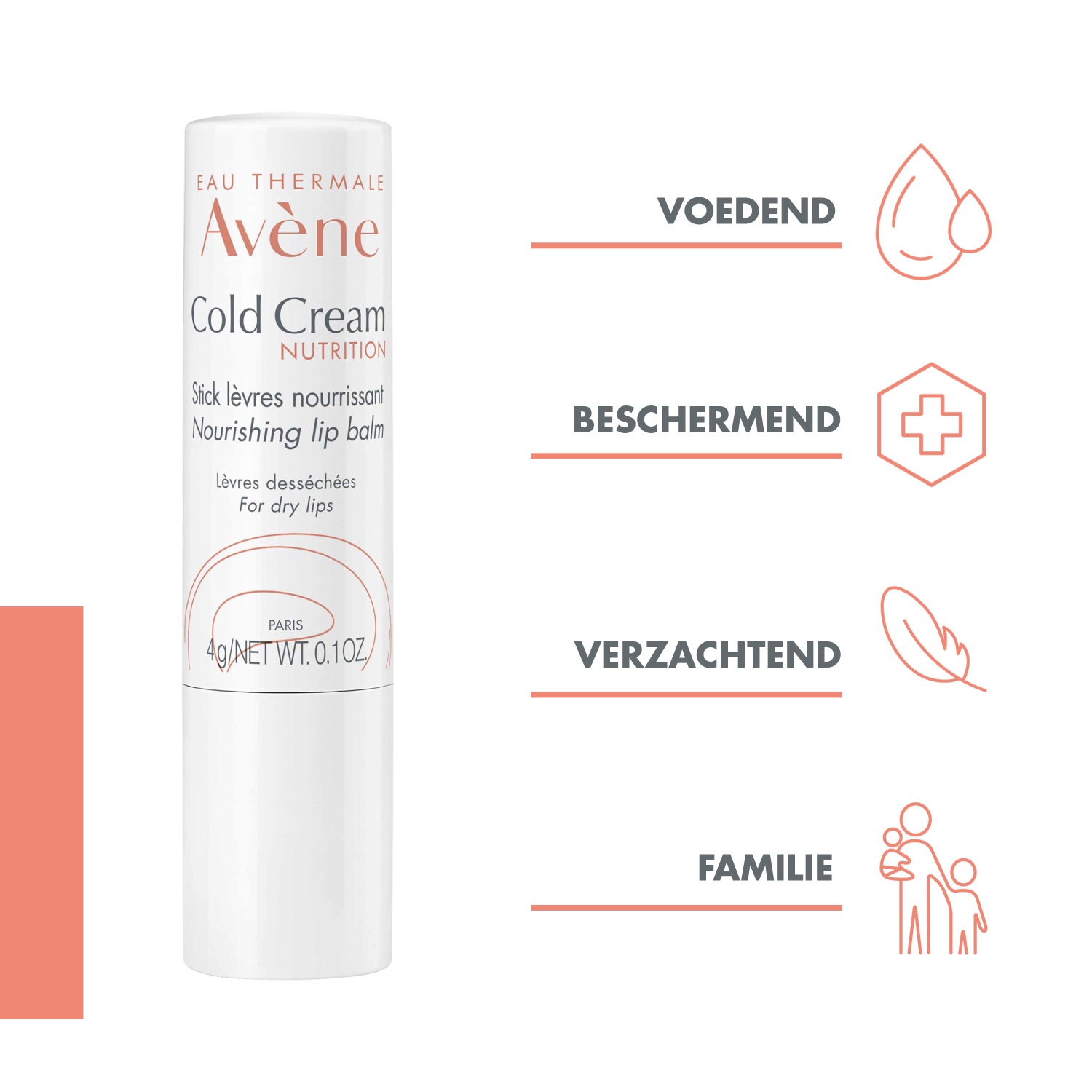 Baume à lèvres nourrissant Avène Cold Cream - 4 g