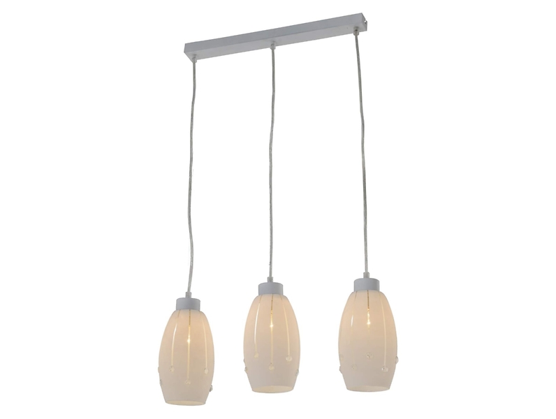 Lampa wisząca Liana 3-punktowa  metalowa srebrna