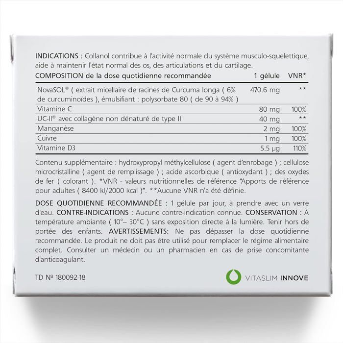 Collanol – an innovation in healthy joint care. Liquid formula. 3D Collagen. Turmeric Micellar Extract - 100 Capsules