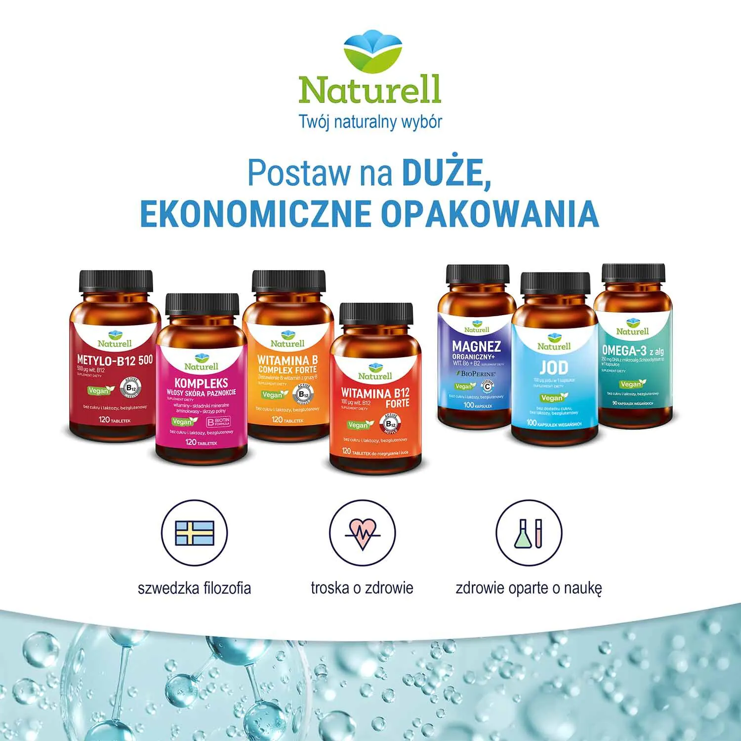 Naturell Metylo-B12 500 120 tabletek