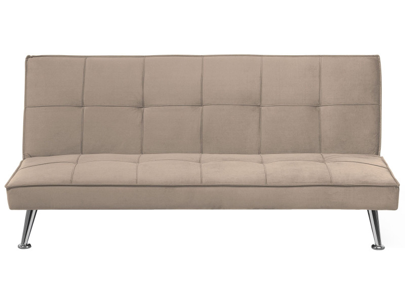 Sofa kanapa rozkładana pikowana beżowa