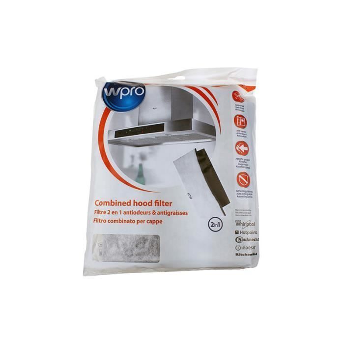 Filtro per cappa aspirante 2 in 1 Wpro ucf016 universale Wpro 484000008524