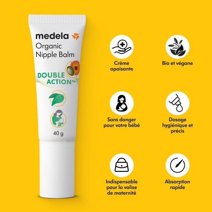 MEDELA - Organic Double Action™ Nännibalsami 40 g - Rauhoittaa ja ravitsee