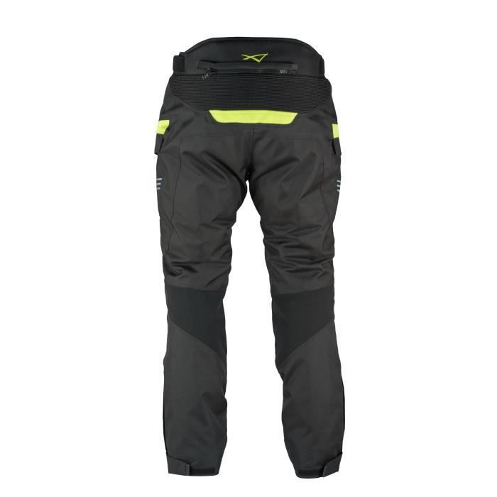 Pantalones térmicos impermeables para moto con protectores térmicos homologados CE, fluorescentes, talla 44.