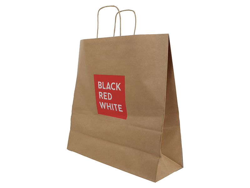 Torba papierowa BRW 39,5x40 cm brązowa