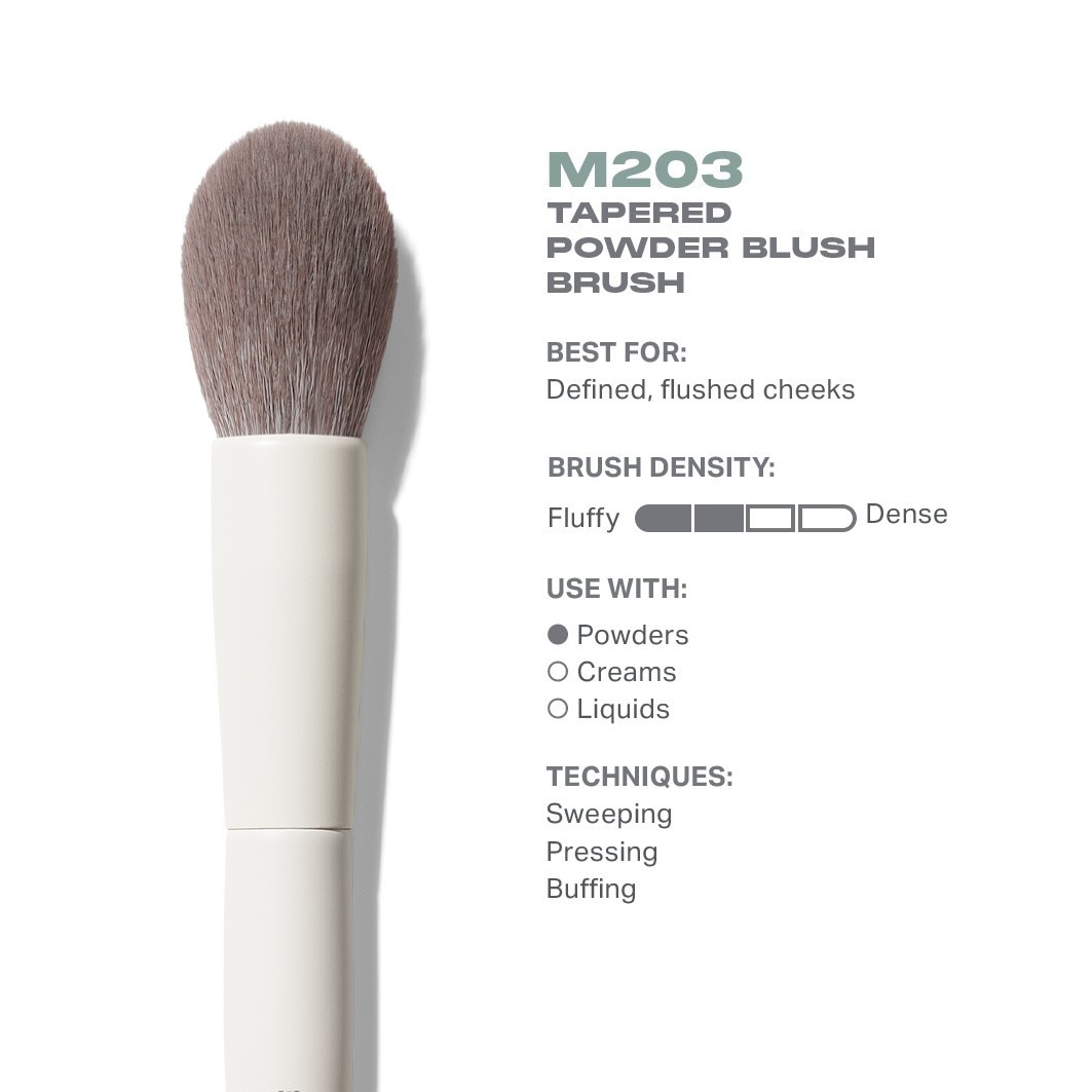Morphe Rouge Brush M203, taps toelopende poederblushkwast – 1 stuk