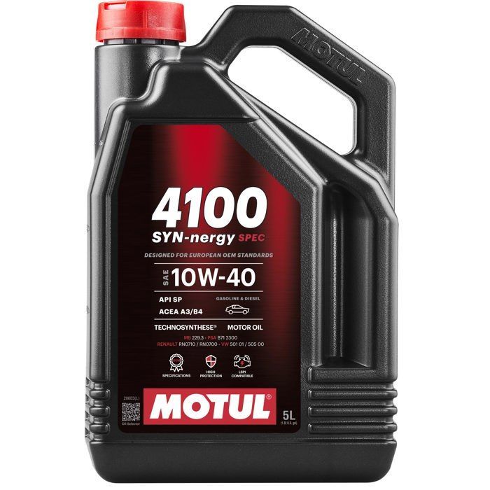 Aceite MOTUL 4100 SYN-nergy 10W40 5L (lata)