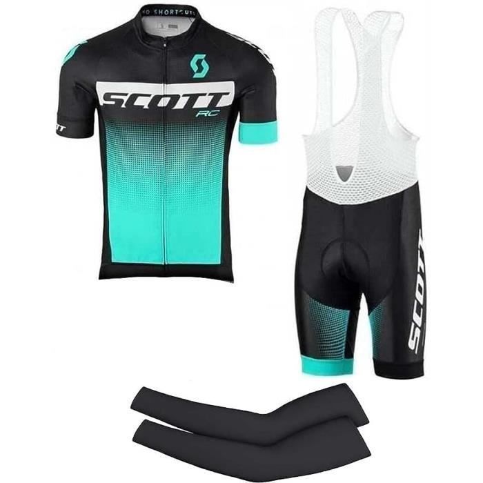 Men's Pro Cycling Clothing Short Sleeve Cycling Outfit MTB Jerseys and Bib Shorts with 9D Gel Pad A2-L