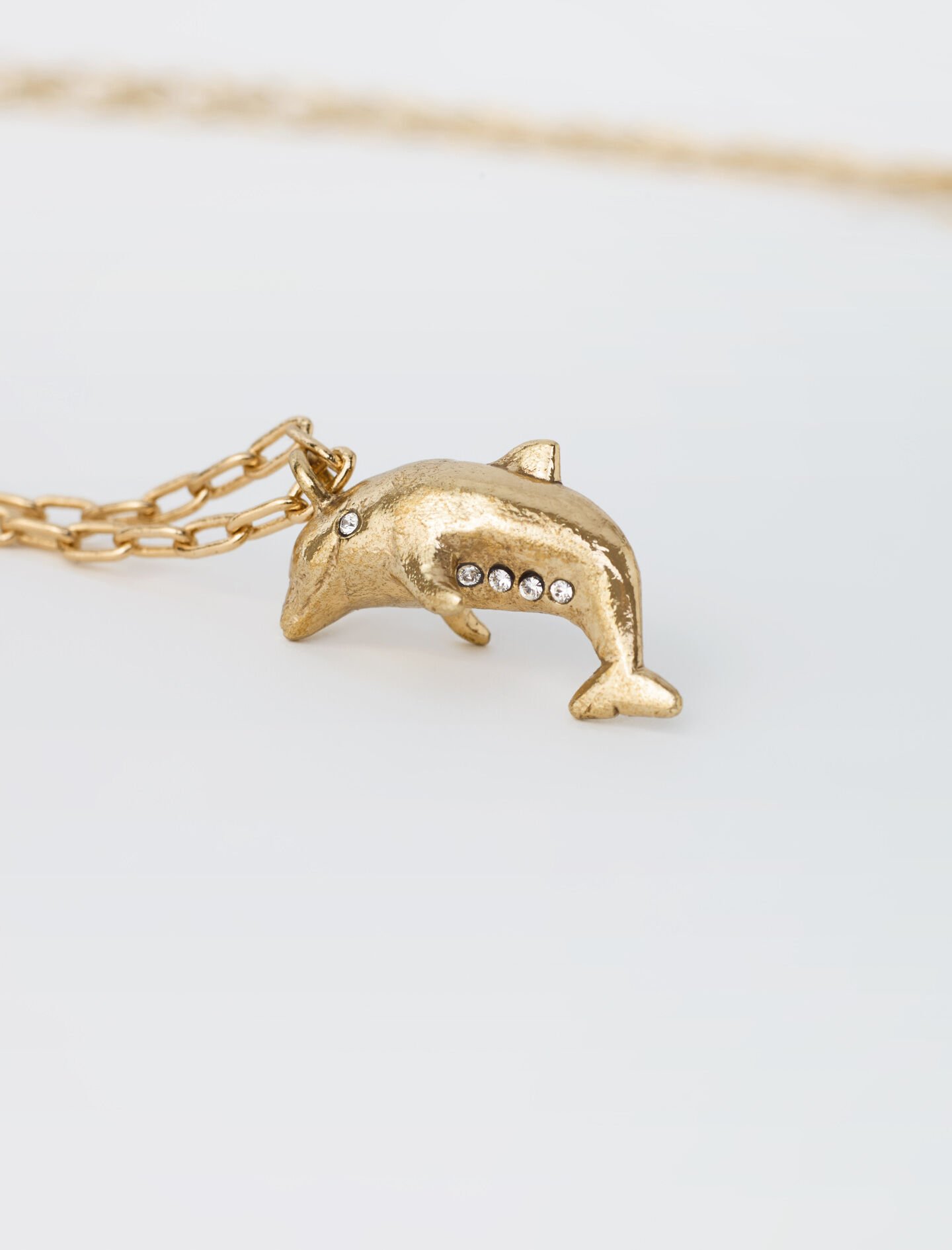 Dolphin kultainen kaulakoru-Laiton vieilli
