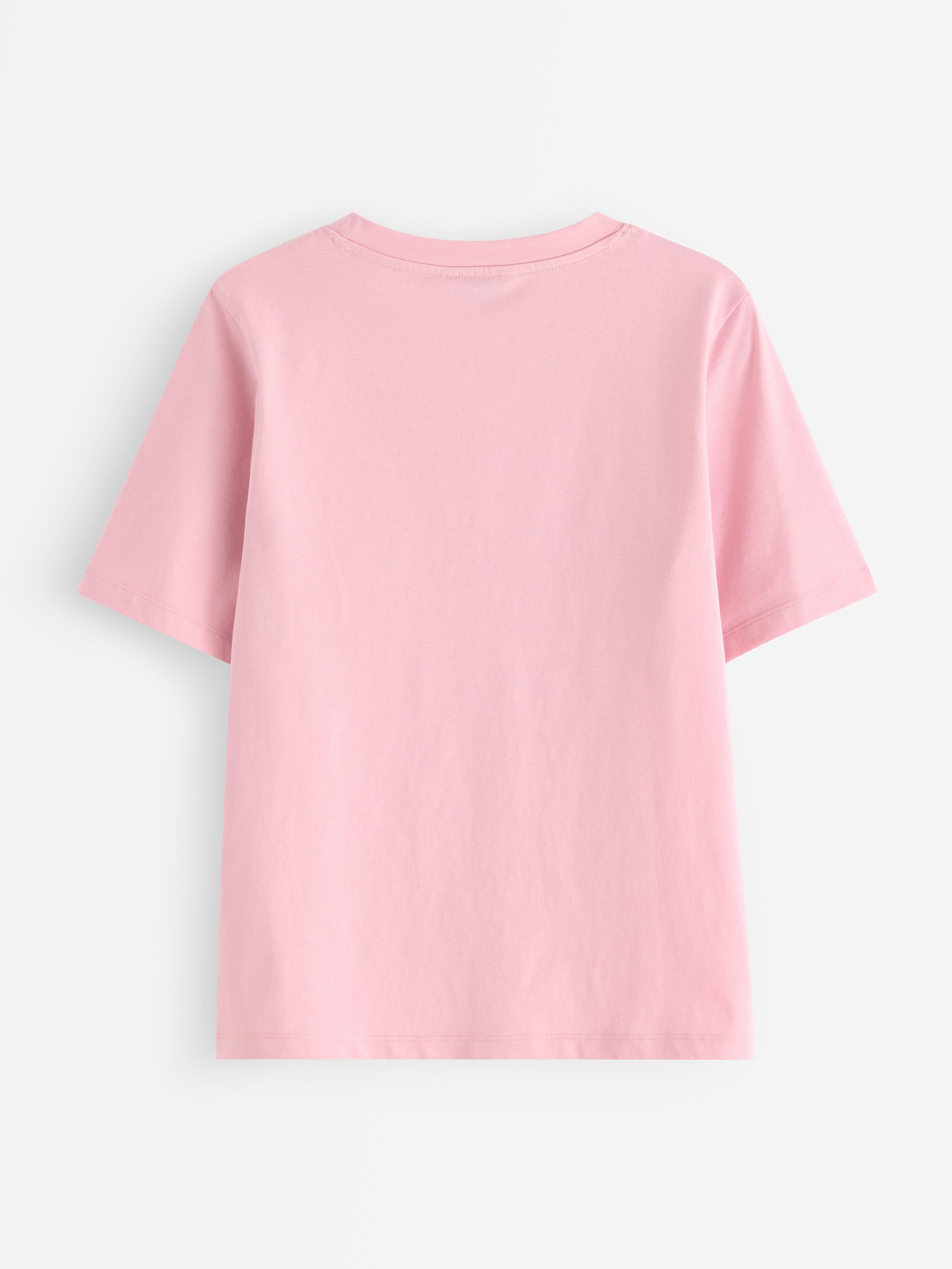 T-skjorte lys støvet rosa