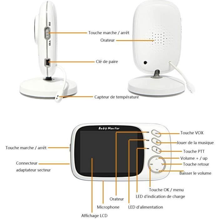 PIMPIMSKY Bébé Moniteur 3.2