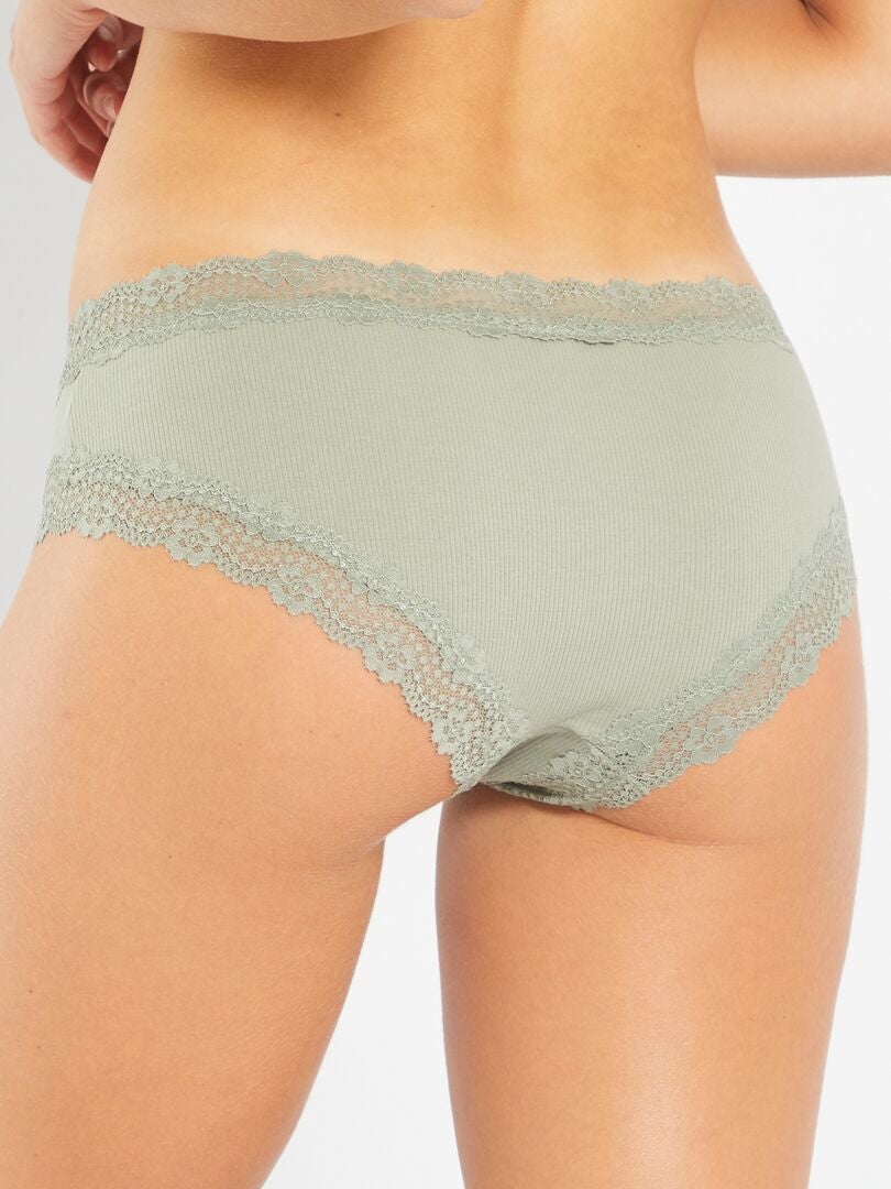 Conjunto de 3 calças culote caneladas - CINZA