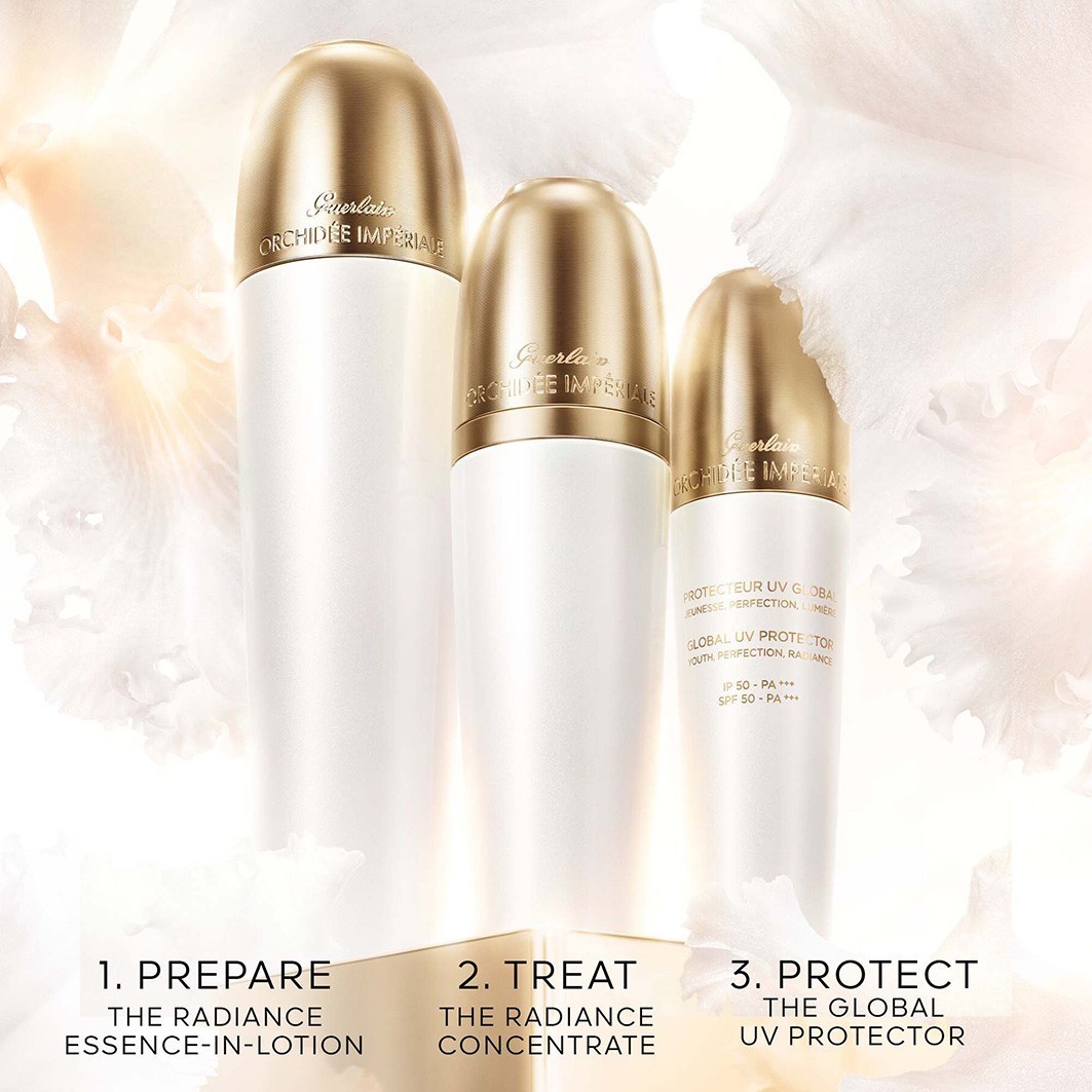 Guerlain Orchidée Impériale Brightening Global UV Protector krema za lice – 30 ml