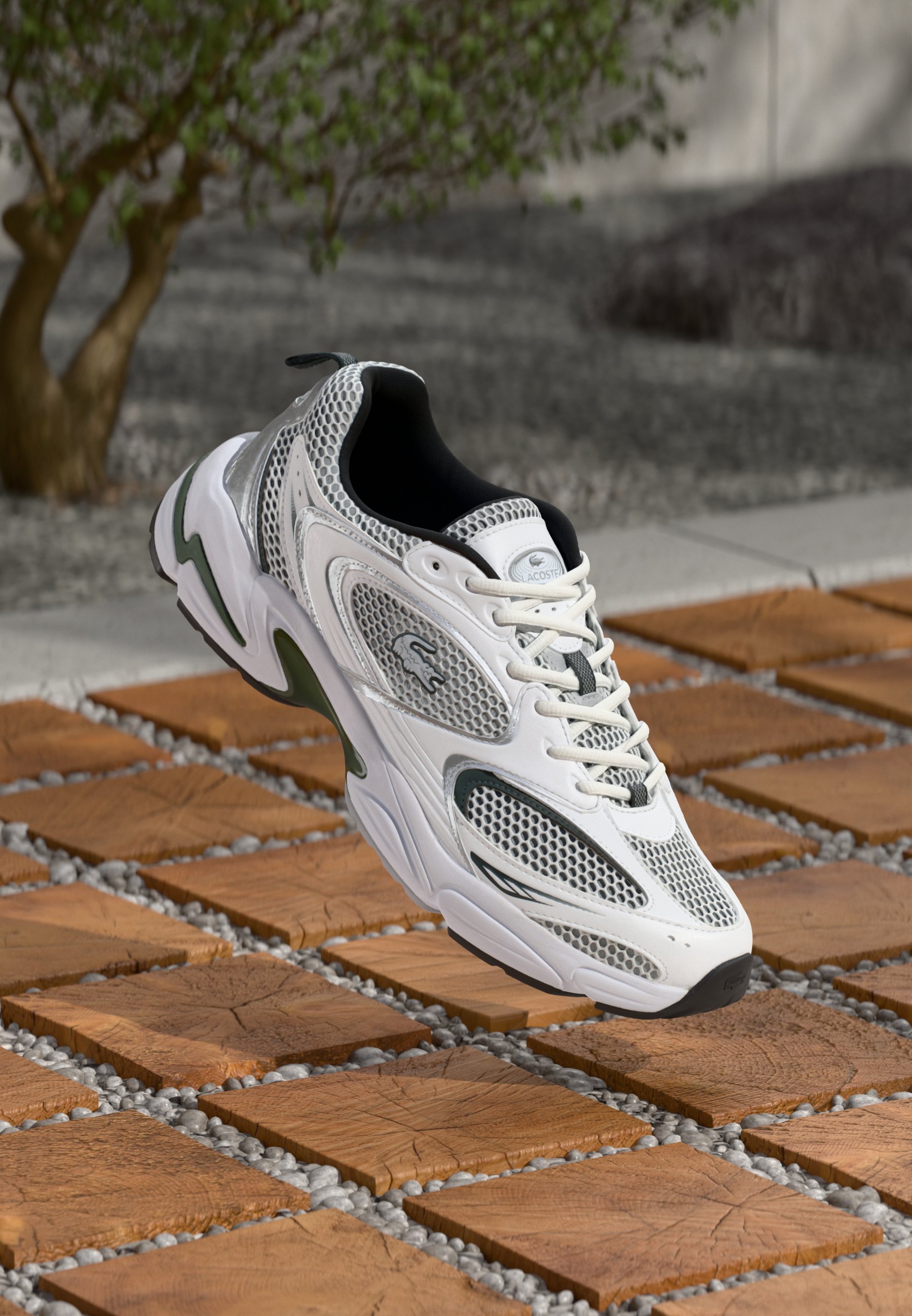 Lacoste STORM 96 2K 125 - Scarpe da ginnastica - bianco/verde scuro