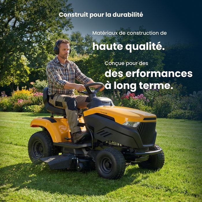 STIGA STIGA TORNADO 398 PETROL GARDEN TRACTOR, 432 CC, 98 CM DECK – HYDROSTATIC TRANSMISSION, SIDE DISCHARGE –