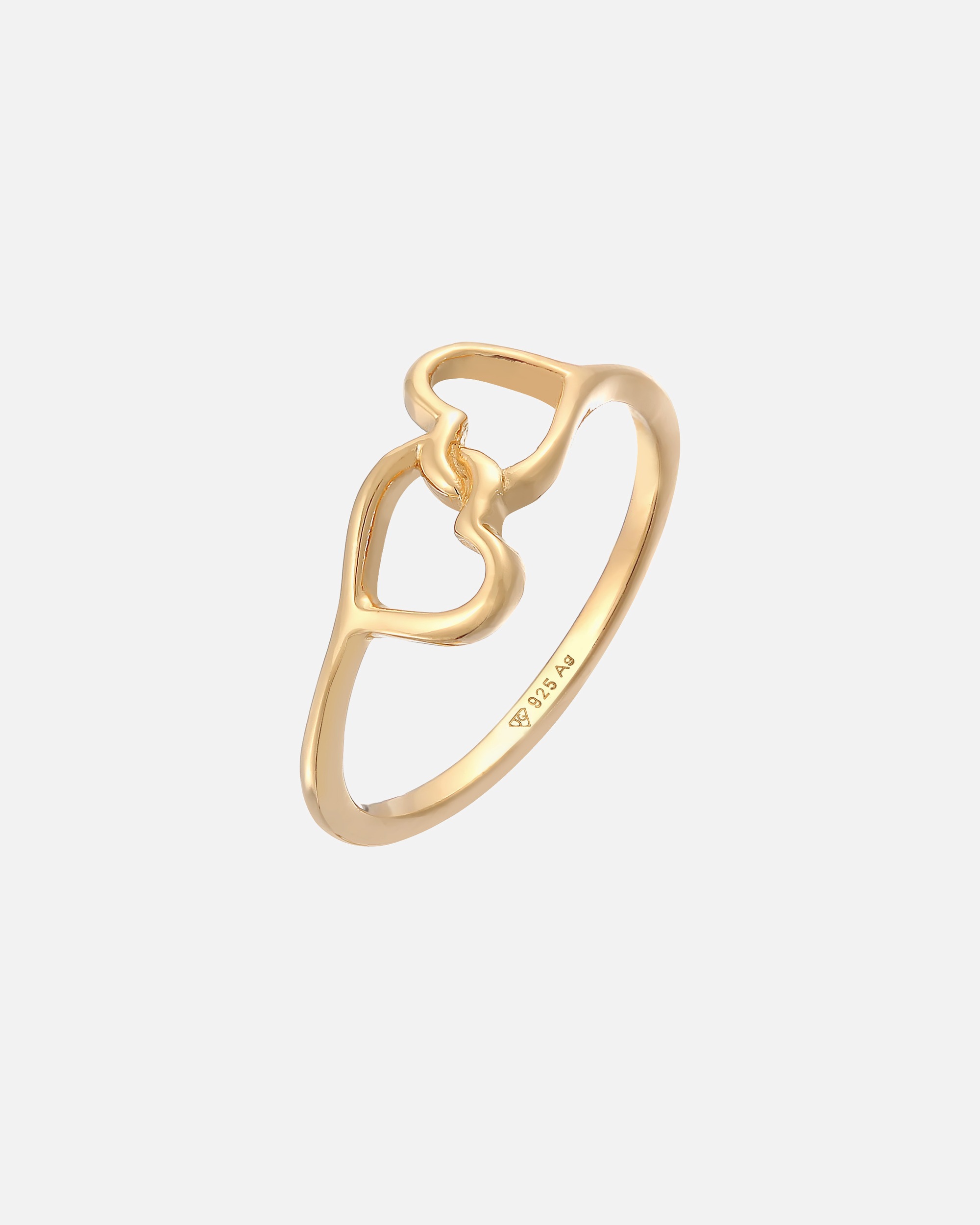Elli Femmes symbole de cœur relié en argent sterling 925