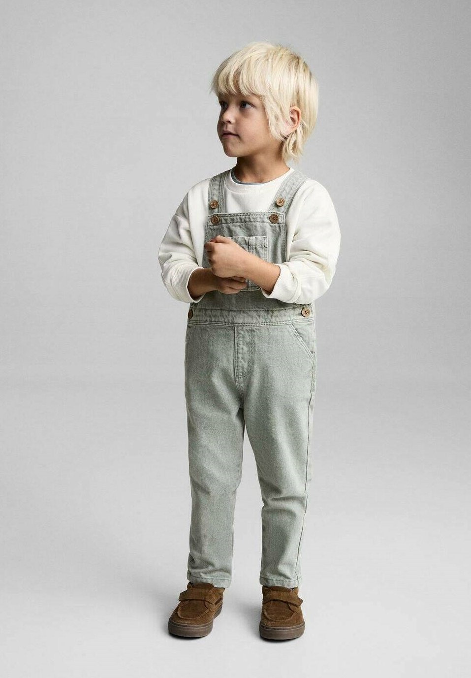 Tuta intera Mango Kids - verde chiaro