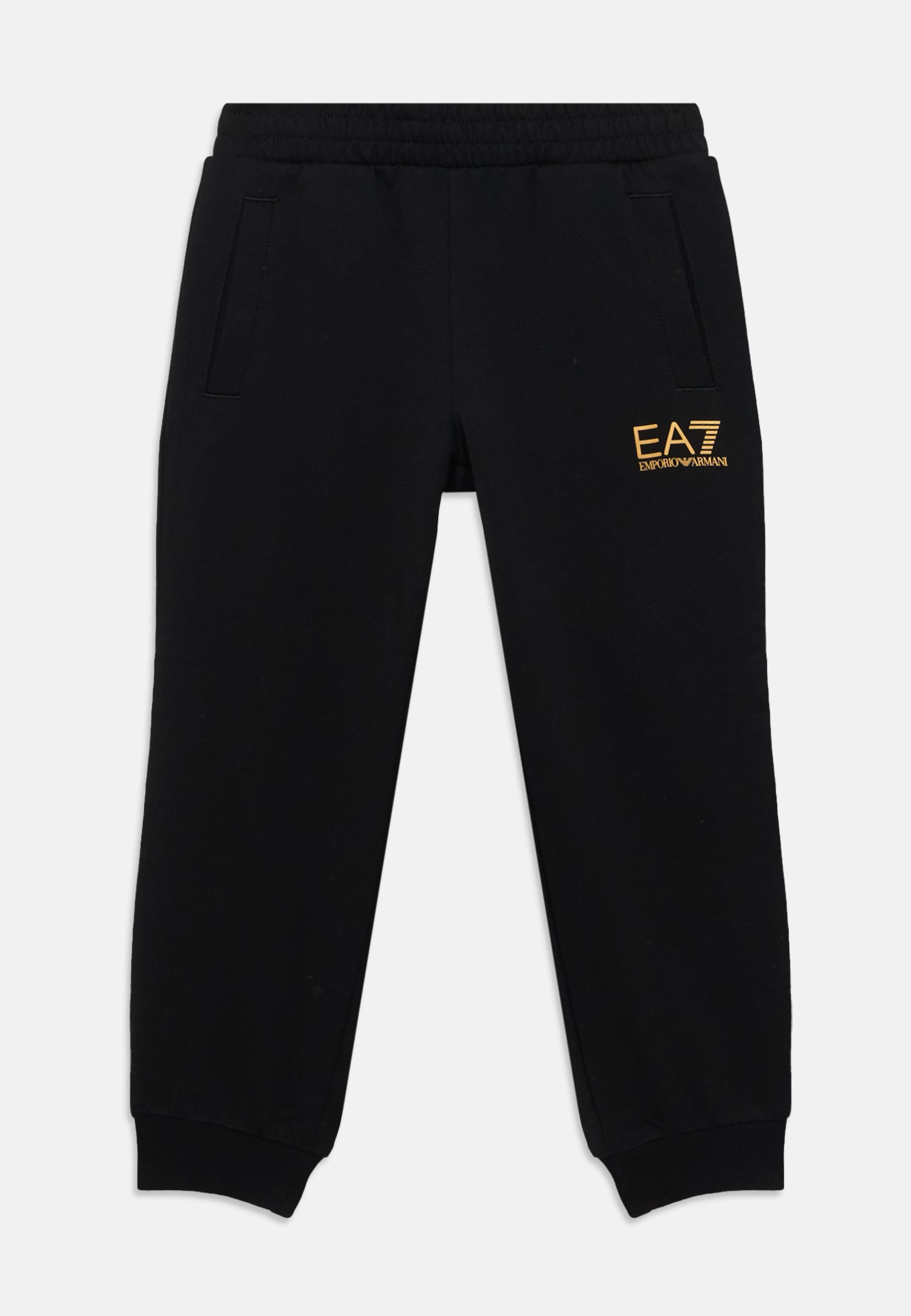 EA7 Emporio Armani UNISEX SET - Sweatshirt met rits - zwart/goudkleurig