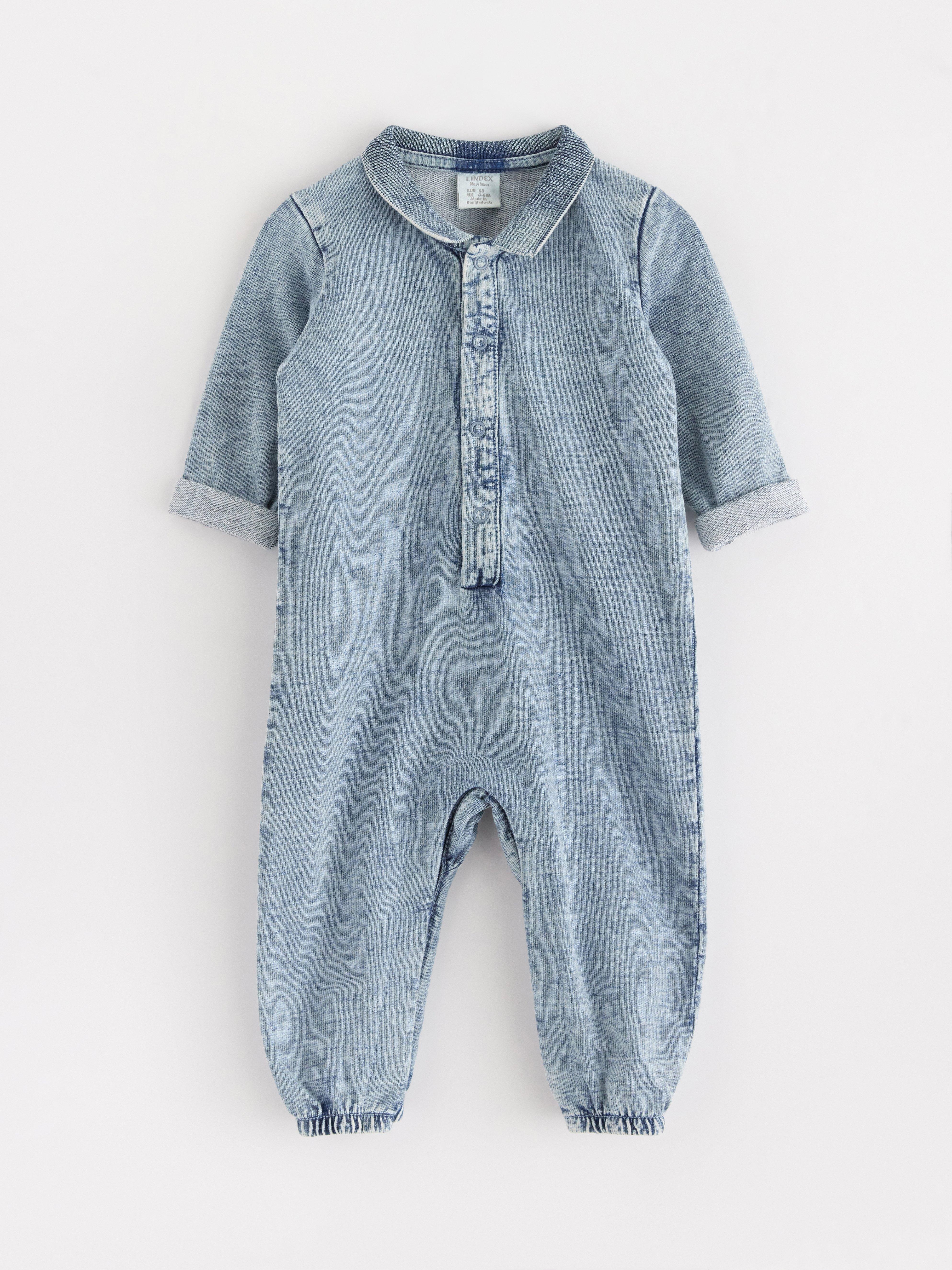 Salopetă din denim deschis