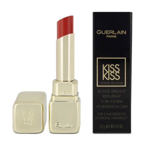 Guerlain Kiss Kiss Shine Bloom Rouge Lipstick 319 Peach Kiss